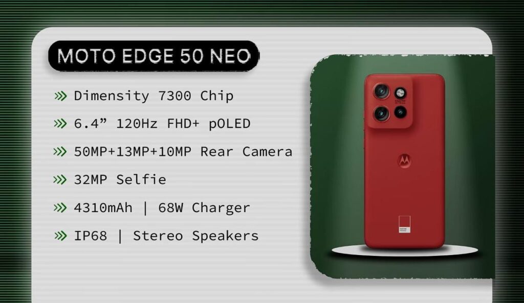 Moto Edge 50 Neo, best phone under ₹25000