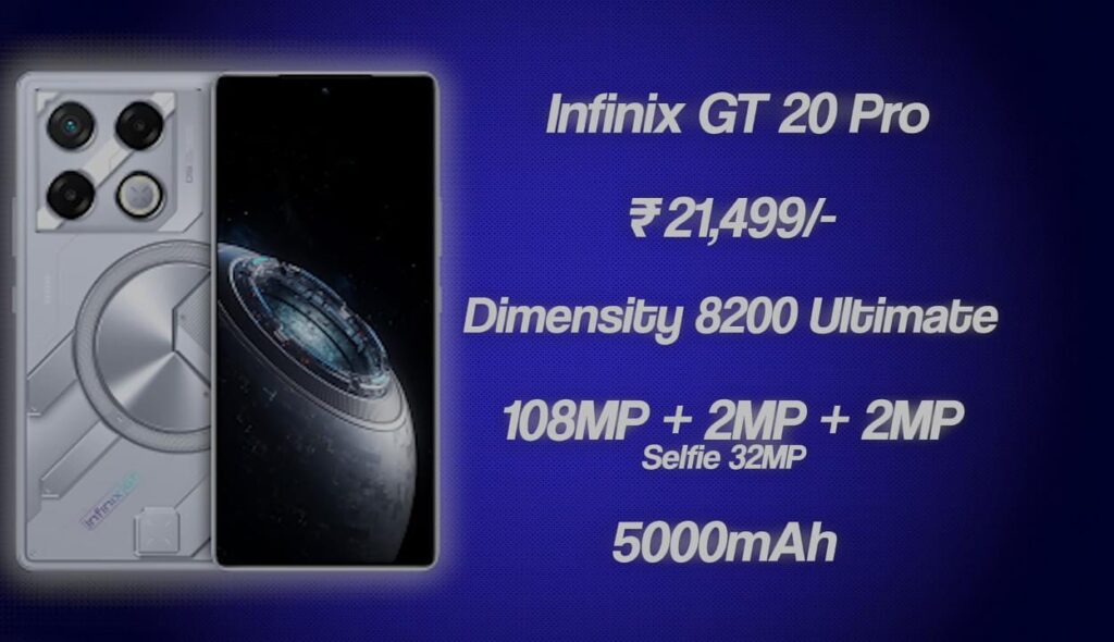 Infinix GT 20 Pro, Best Gaming Phone Under 30000