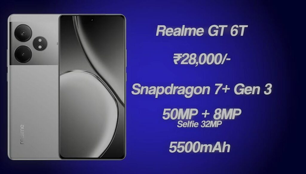 Realme GT 6T, Best Gaming Phone Under 30000