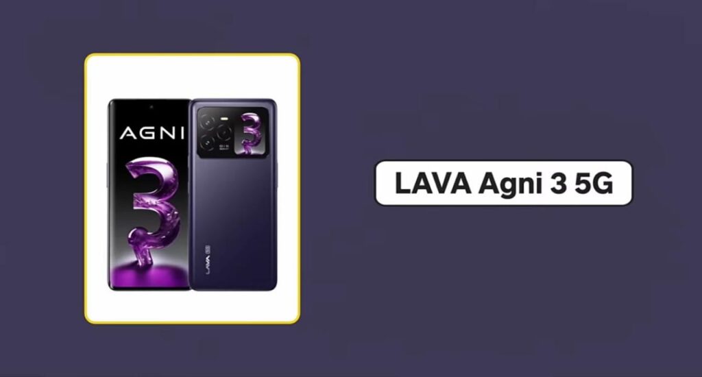 12. Lava Agni 3 5G, Best 5G Phone Between 20000 to 30000