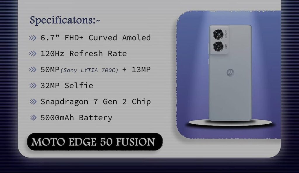 Moto Edge 50 Fusion, Best Camera Phone, Best Camera Phone under 25000
