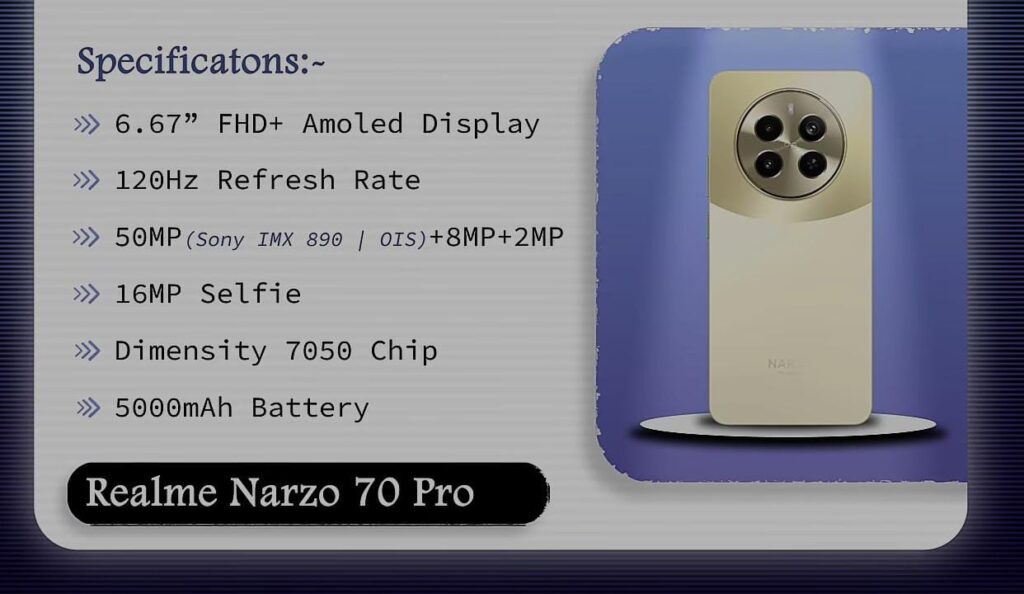 Realme Narzo 70 Pro, Best Camera Phone, Best Camera Phone under 15000